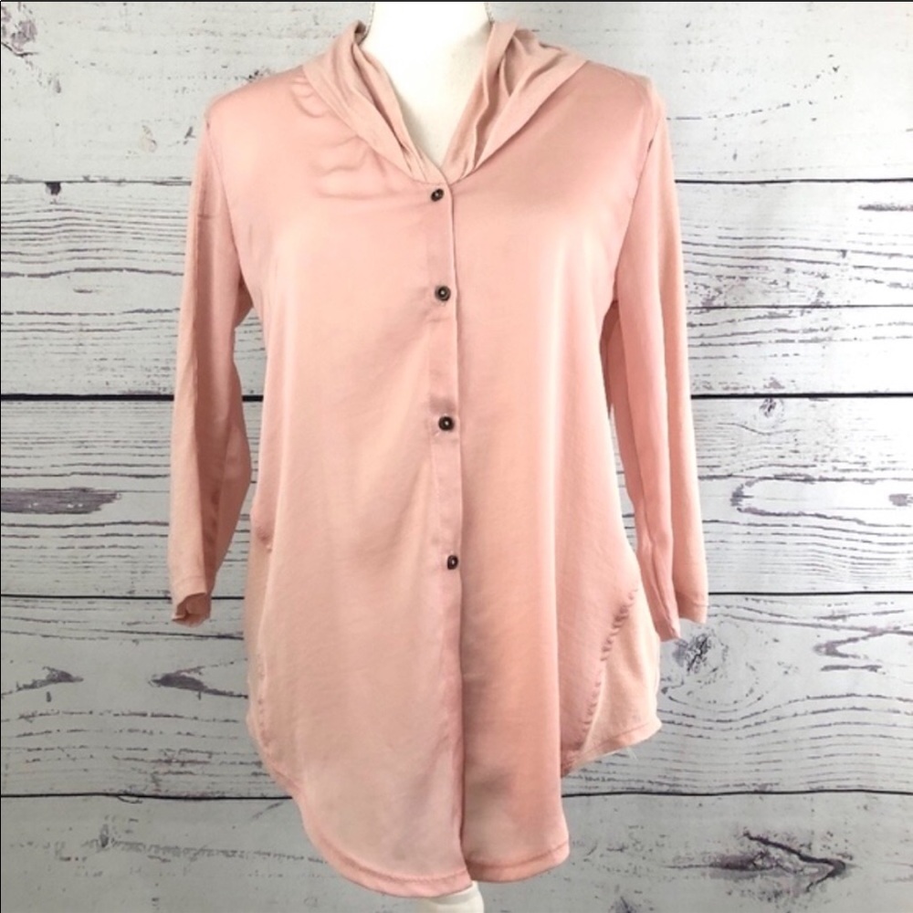 Anthropologie Saturday Sunday Blush Button Down XS